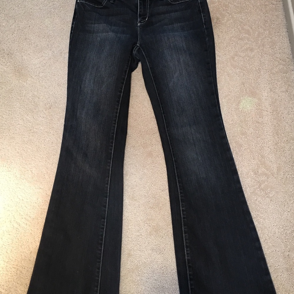 White House Black Market black flare jeans